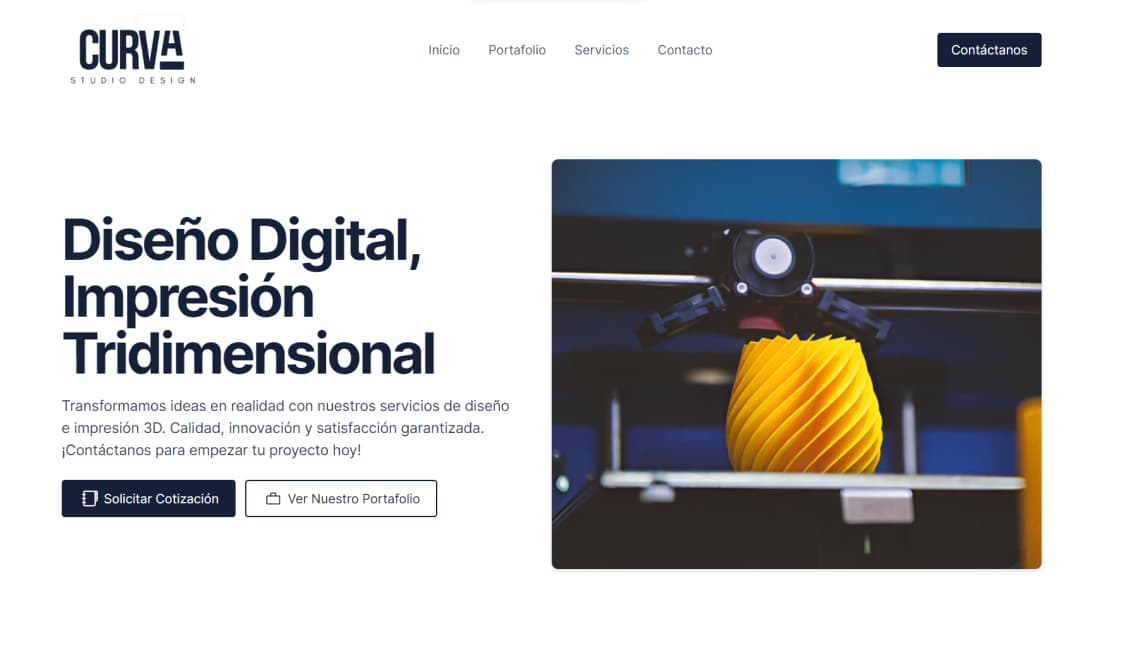 Ejemplo de sitio web con identidad única